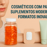 cosméticos com patches, suplementos moderninhos, formatos inovadores