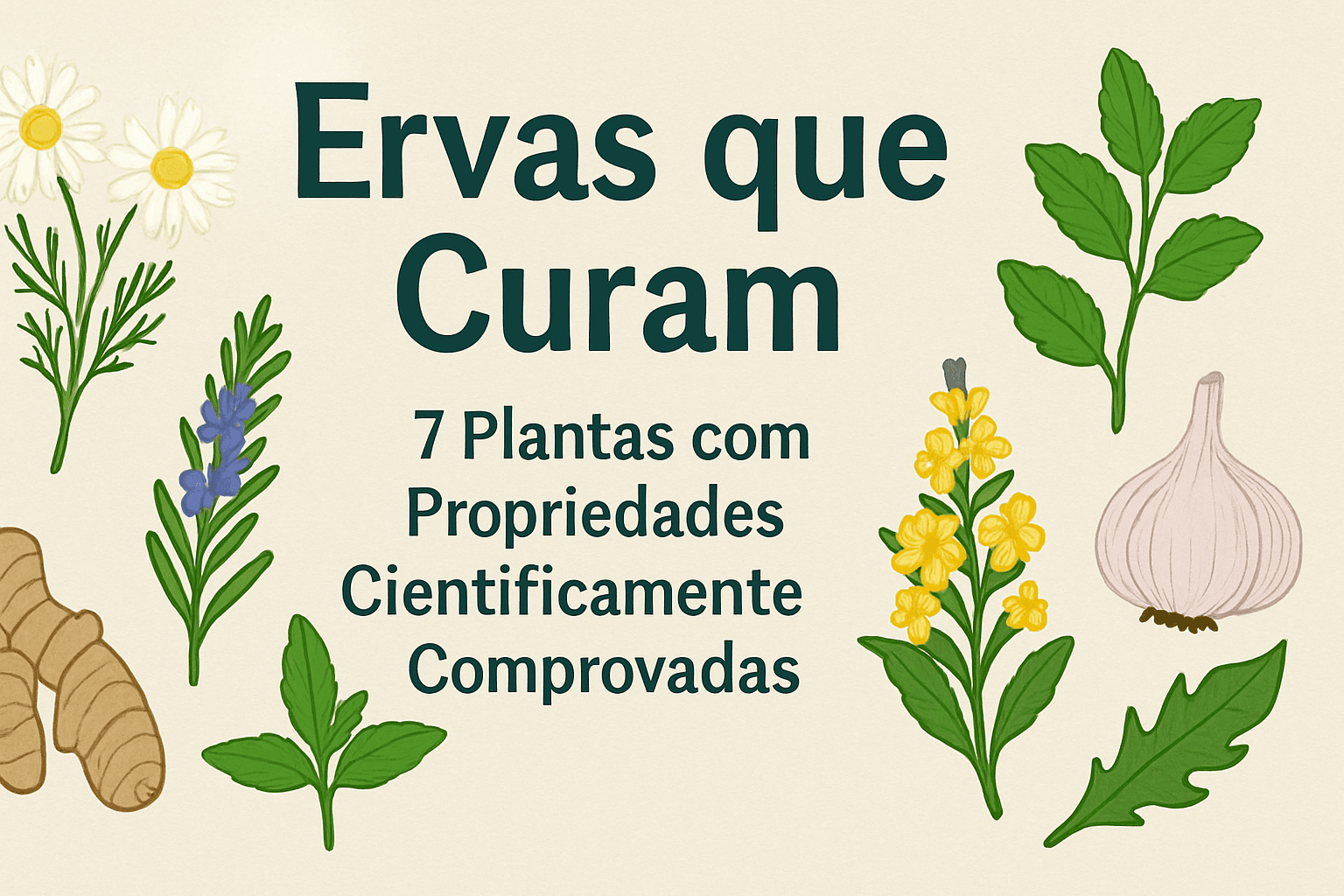 Ervas que Curam: 7 Plantas com Propriedades Cientificamente Comprovadas 1 7 Plantas com Propriedades Cientificamente Comprovadas