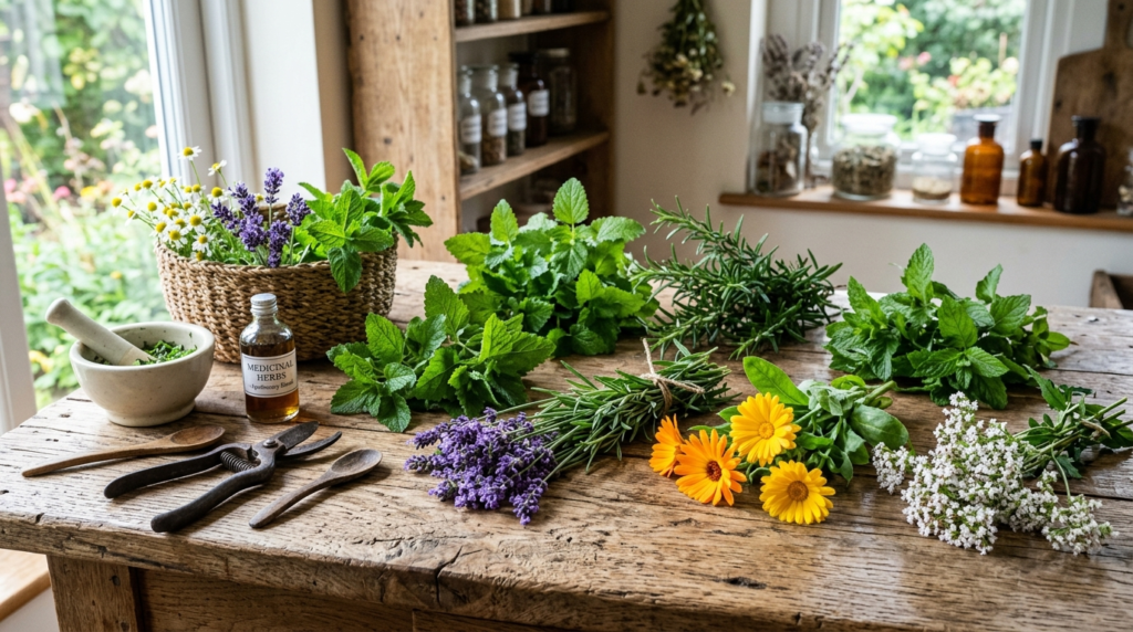 plantas medicinais frescas