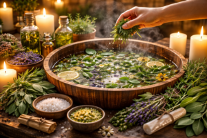 Banho de Ervas para Limpeza Espiritual