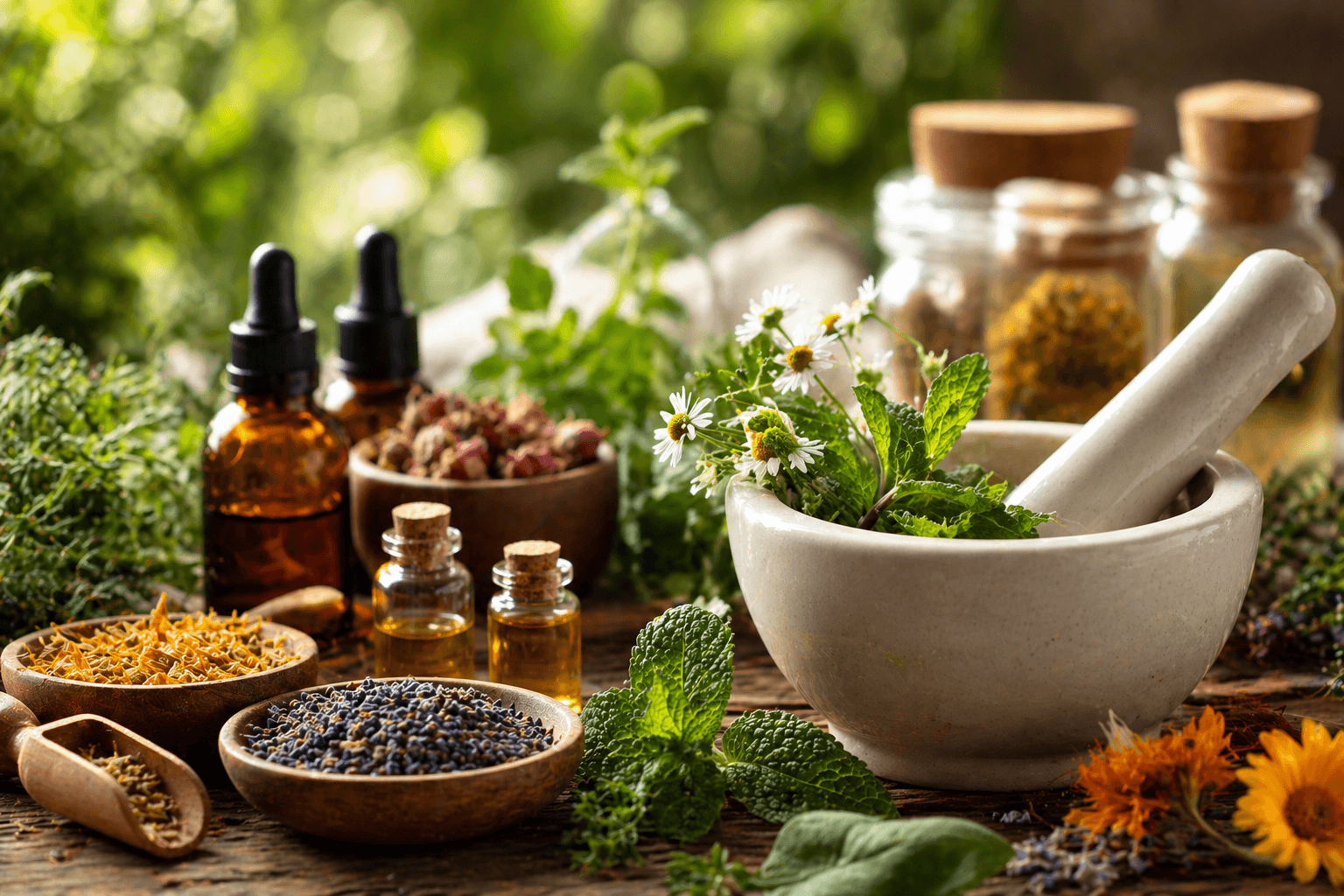 Medicina Natural: Guia Completo para Tratar o Corpo com Plantas, Óleos e Terapias