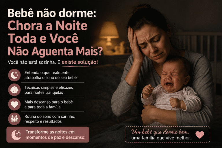 Bebê não dorme: Chora a Noite Toda e Você Não Aguenta Mais?
